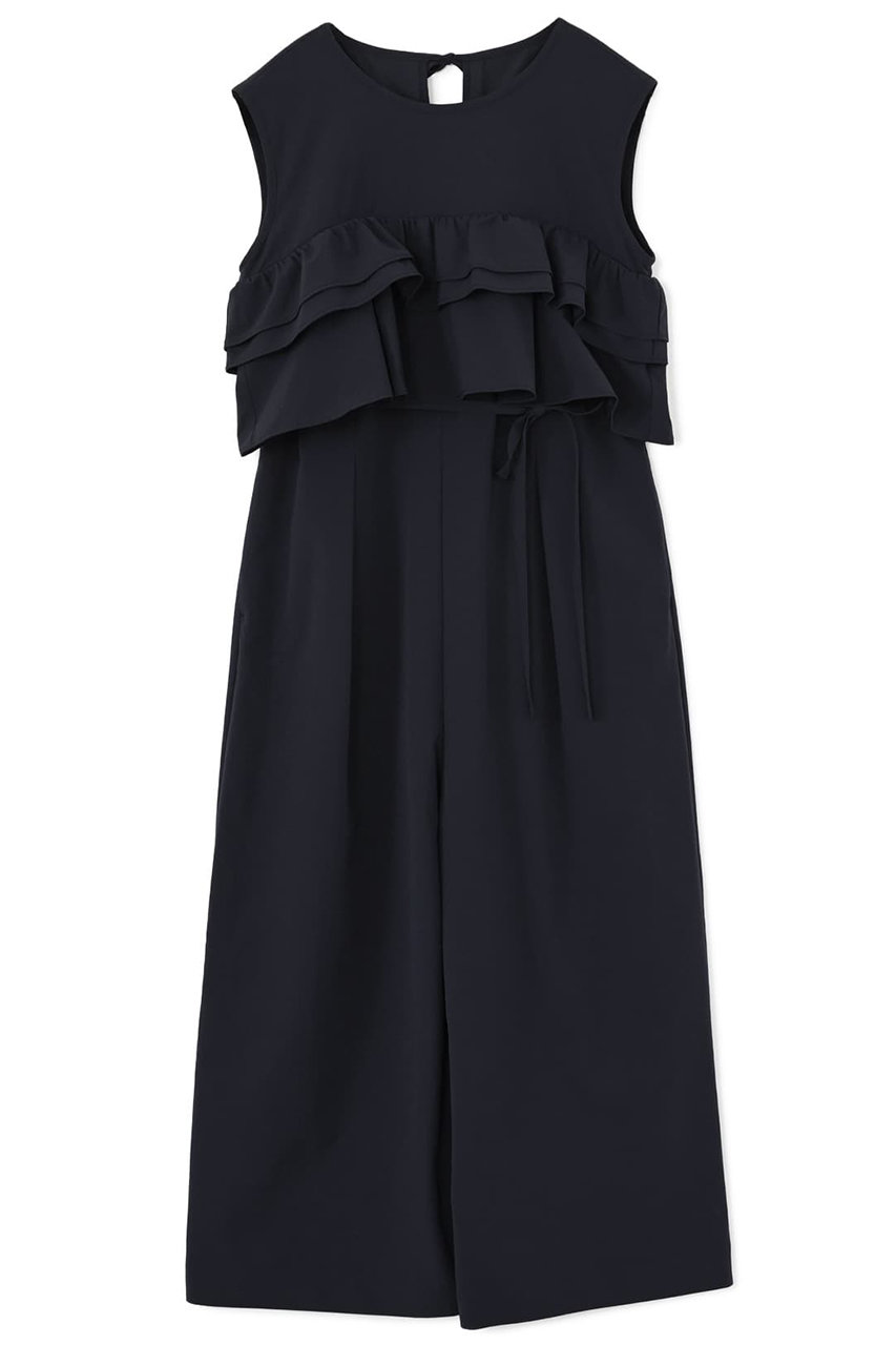 STRATA ラッフルデザインストレッチオールインワン (ネイビー, short) エストラータ ELLE SHOP STRATA ラッフルデザインストレッチオールインワン (ネイビー, short) エストラータ ELLE SHOP