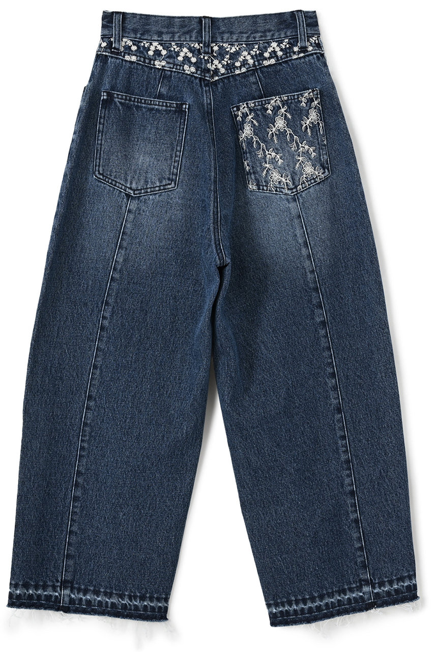 STRATA(エストラータ)｜エンブロイダリーカーブデニム/インディゴ の