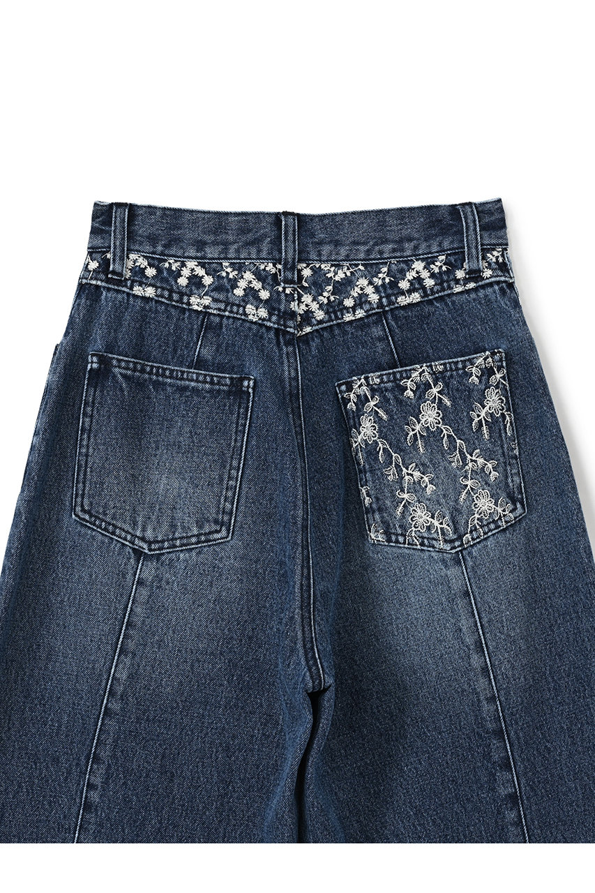 【美品】 GUCCI デニム タイガー エンブロイダリー インディゴ 32 中古・古着通販】GUCCI (グッチ) デニムパンツ インディゴ サイズ:32