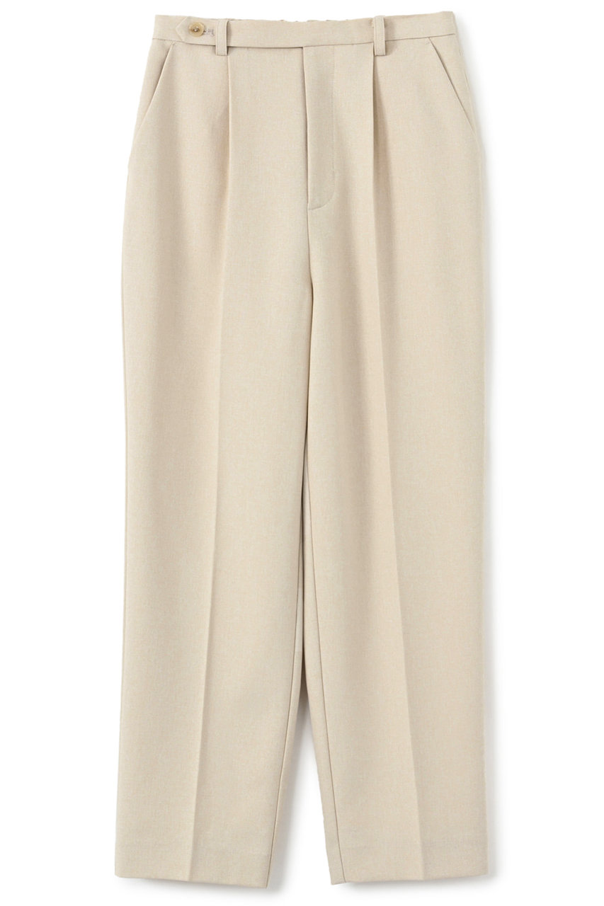 STRATA ナローベルトタックテーパードパンツ (ライトベージュ, S) エストラータ ELLE SHOP STRATA ナローベルトタックテーパードパンツ (ライトベージュ, S) エストラータ ELLE SHOP