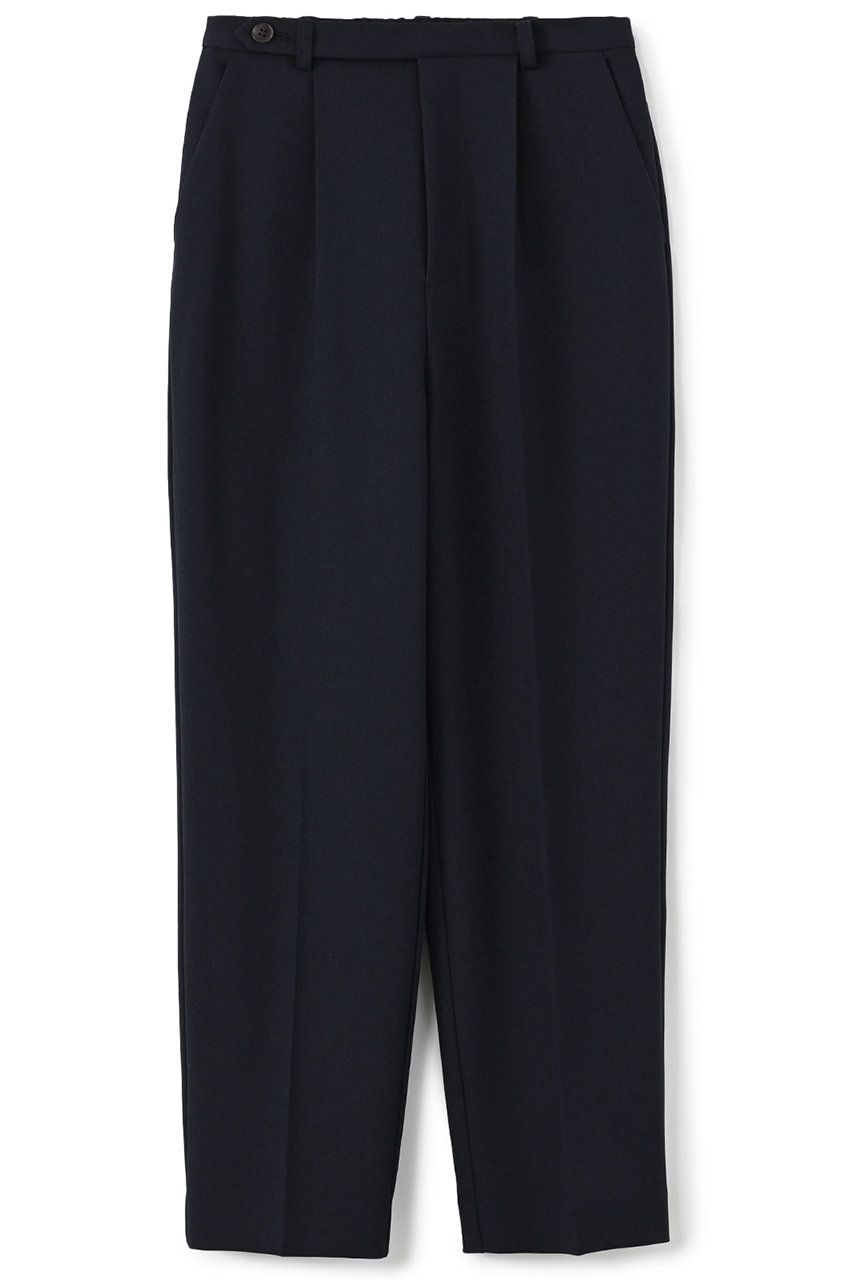 STRATA ナローベルトタックテーパードパンツ (ネイビー, S) エストラータ ELLE SHOP STRATA ナローベルトタックテーパードパンツ (ネイビー, S) エストラータ ELLE SHOP