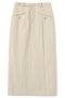 ナローベルトポケットデザインスカート エストラータ/STRATA ライトベージュ