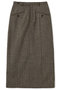 ナローベルトポケットデザインスカート エストラータ/STRATA ブラウンミックス