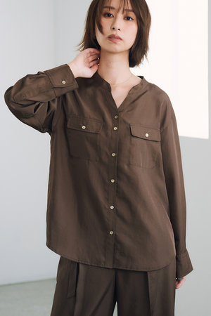 エストラータ/STRATAのブライトツイルダブルポケットシャツ(110400/110403)