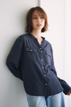 エストラータ/STRATAのブライトツイルダブルポケットシャツ(110400/110403)