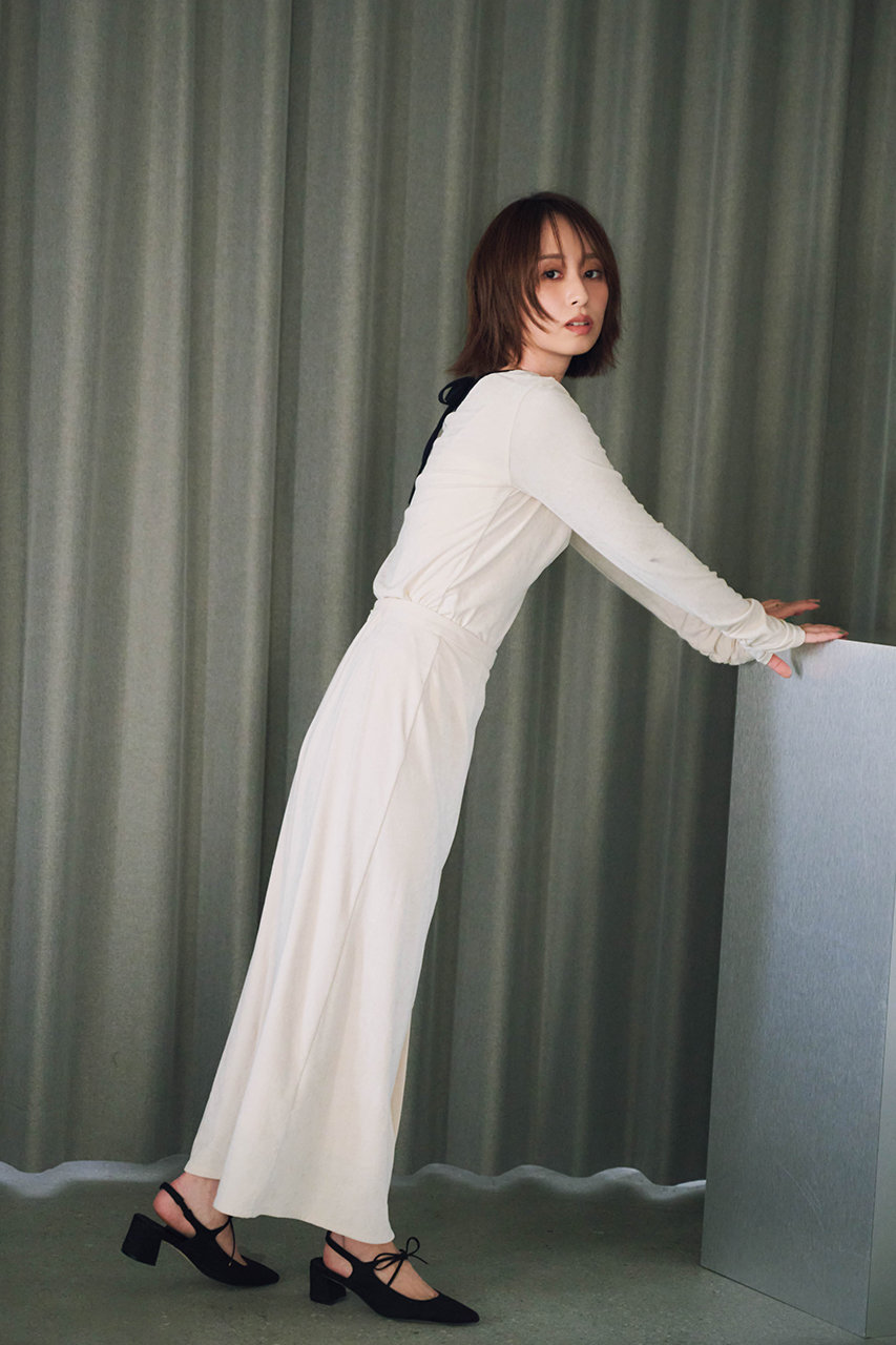 STRATA(エストラータ)｜トリアセベロアトップス/アイボリー の通販