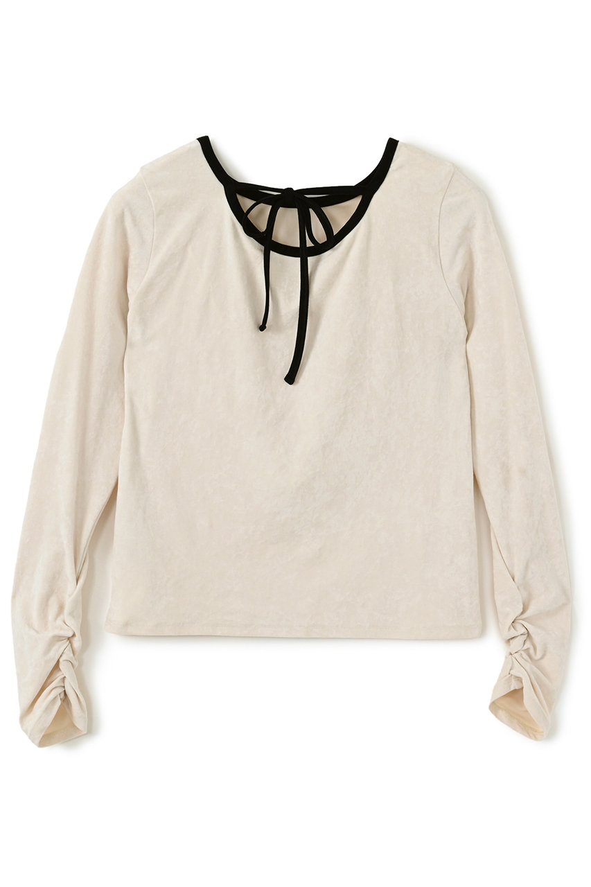 STRATA(エストラータ)｜トリアセベロアトップス/アイボリー の通販