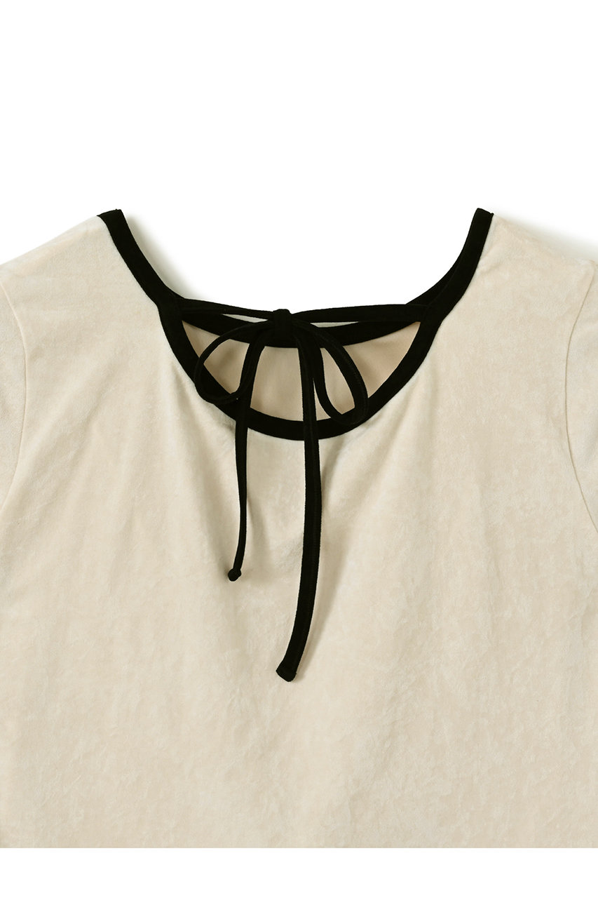 STRATA(エストラータ)｜トリアセベロアトップス/アイボリー の通販