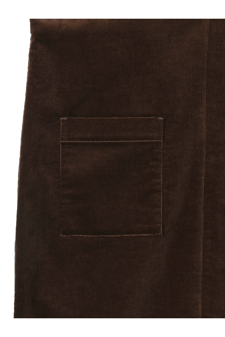 STRATA(エストラータ)｜2wayコーデュロイジャンパースカート/ブラウン