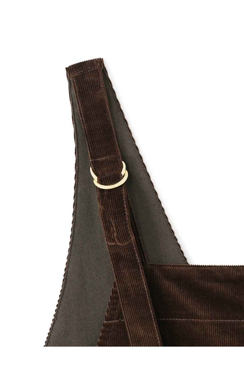 STRATA(エストラータ)｜2wayコーデュロイジャンパースカート/ブラウン