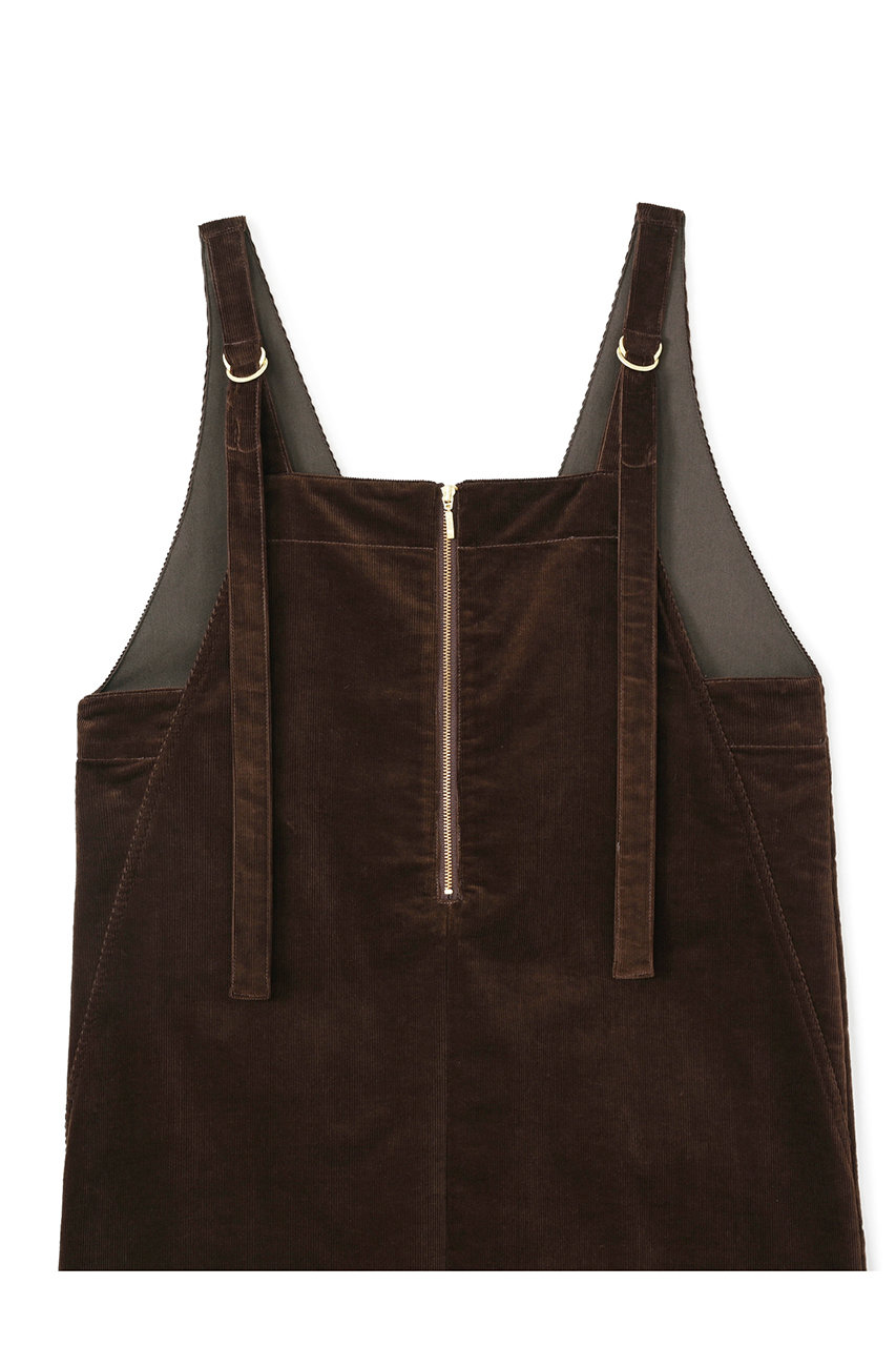 STRATA(エストラータ)｜2wayコーデュロイジャンパースカート/ブラウン