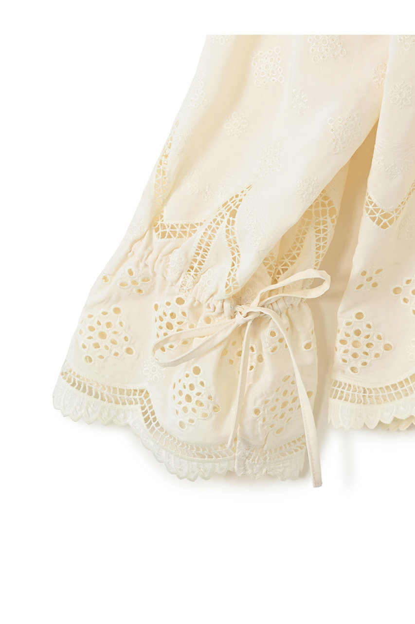 STRATA(エストラータ)｜エンブロイダリーリボンスリーブブラウス