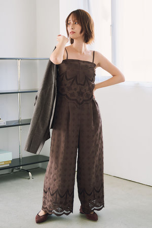 エストラータ/STRATAのエンブロイダリースカーフセットオールインワン(110600/110606)