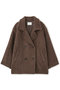 ウールループダブルコート エストラータ/STRATA ブラウン