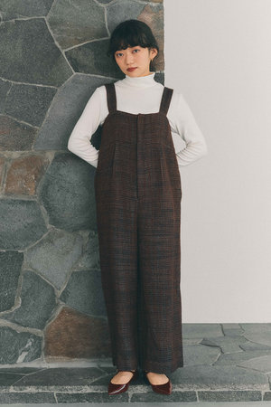 エストラータ/STRATAのラメミックスツイードサロペット(110600/110606)