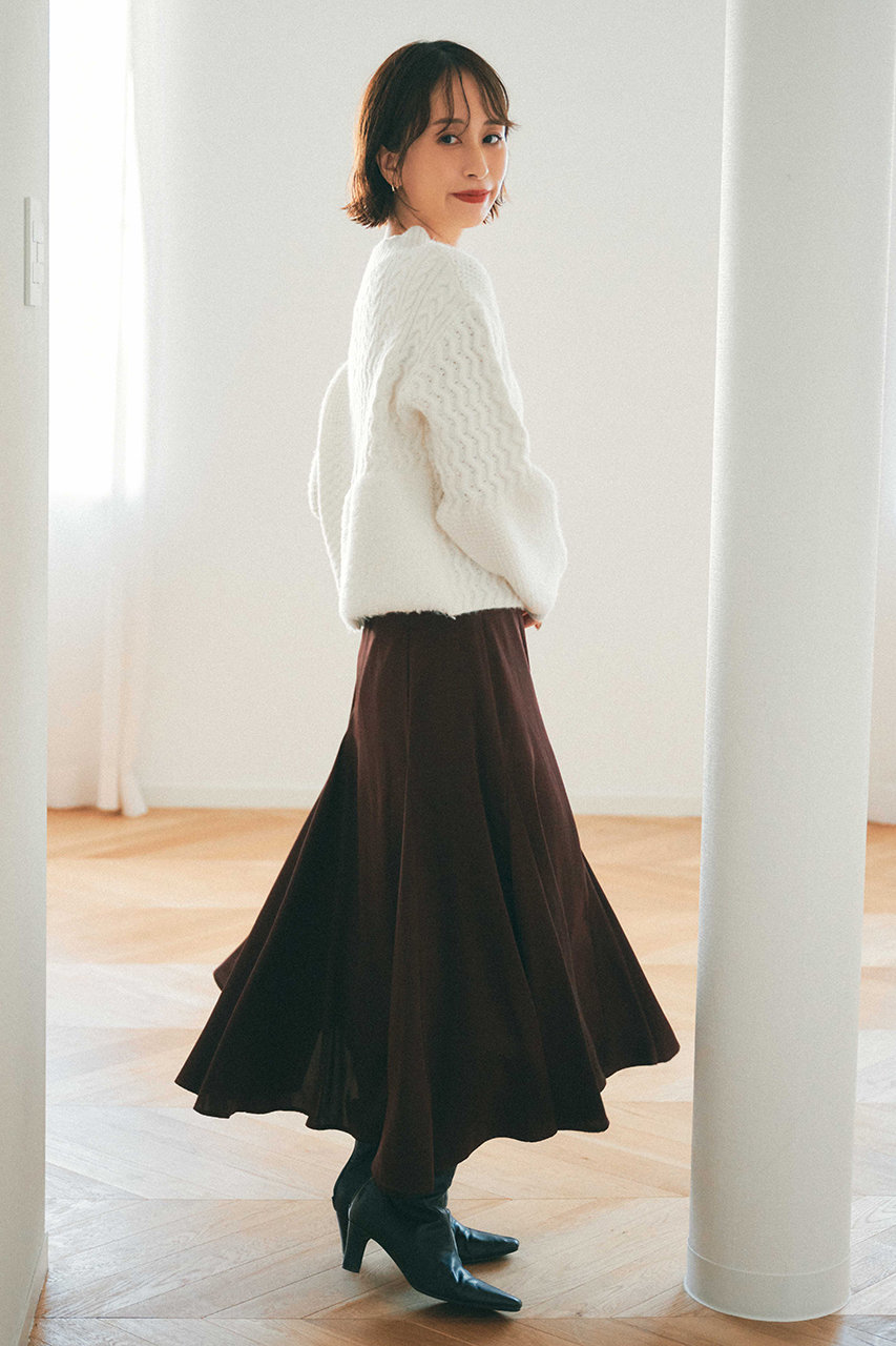 STRATA(エストラータ)｜パターンミックスニット/アイボリー の通販