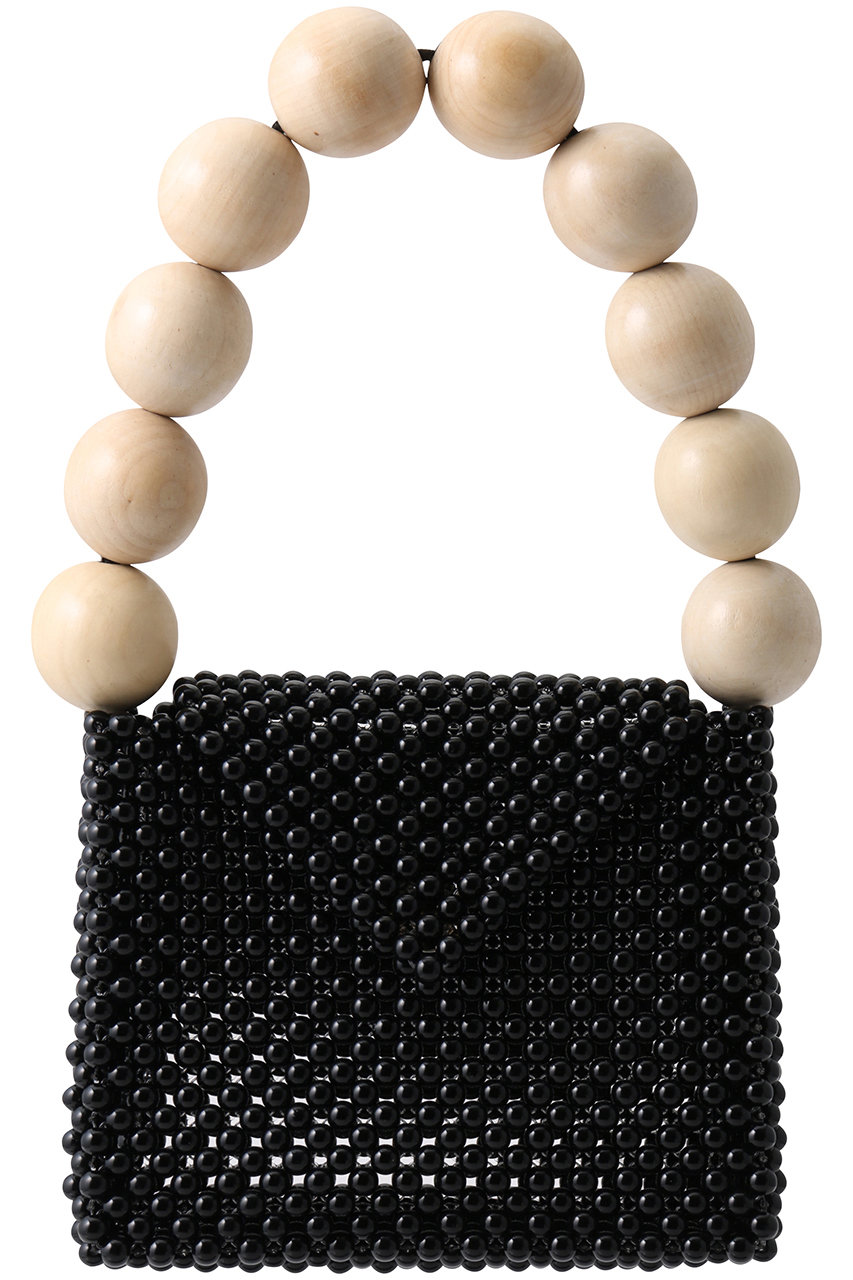 トオス/TOOSのウッドボールハンドバッグ(ブラック/TS_WDH_BC09)