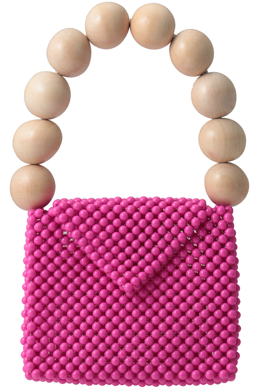 トオス/TOOSのウッドボールハンドバッグ(ヴィヴィッドピンク/TS_WDH_BC09)