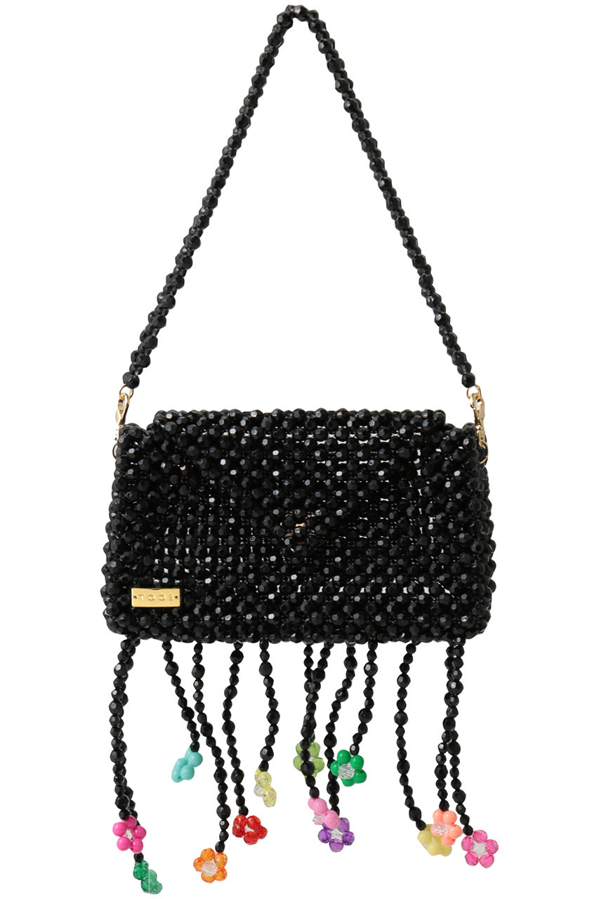 トオス/TOOSのフラワーハンドバッグ(フラワーブラック/TS_TWCM_FB06-B)