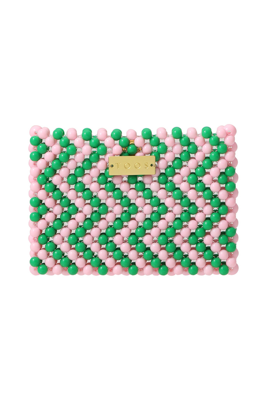 トオス/TOOSのカードケース(ピンク×グリーン/TS_CC_SK12)