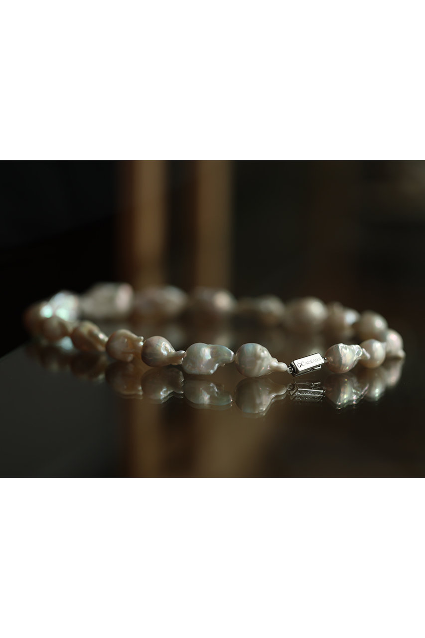 CADEAUX(カドー)｜有核バロックパールネックレス/ホワイト の通販