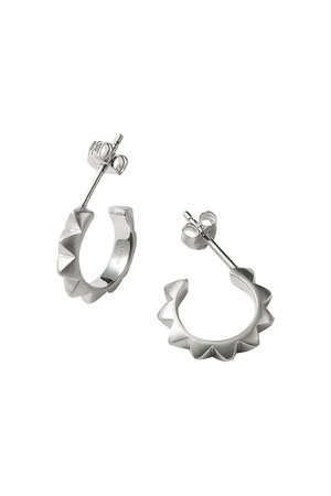 カドー/CADEAUXの【受注生産】シルバースタッズフープ ピアス