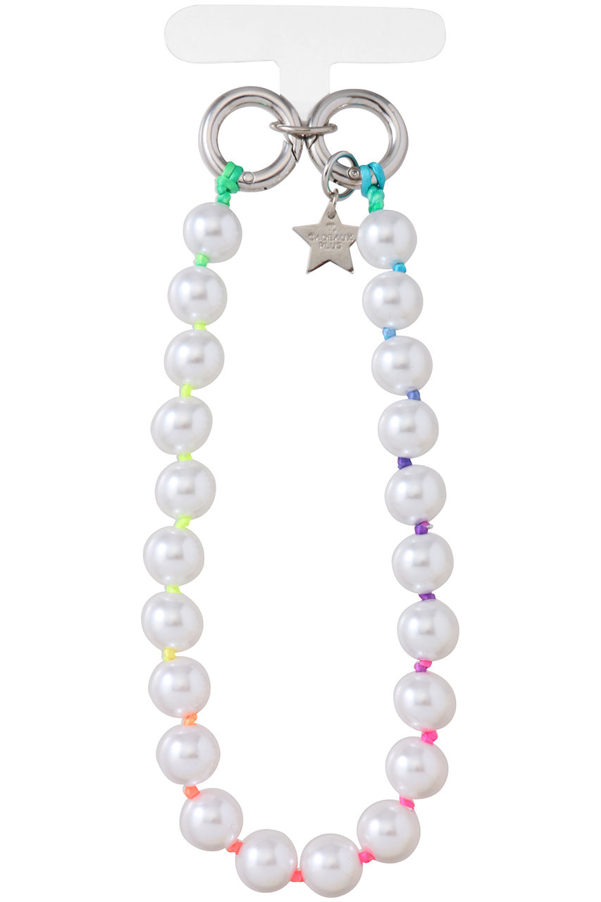 CADEAUX 【CADEAUX PLUS】パール スマホストラップ (レインボー(アソート), F) カドー ELLE SHOP CADEAUX 【CADEAUX PLUS】パール スマホストラップ (レインボー(アソート), F) カドー ELLE SHOP
