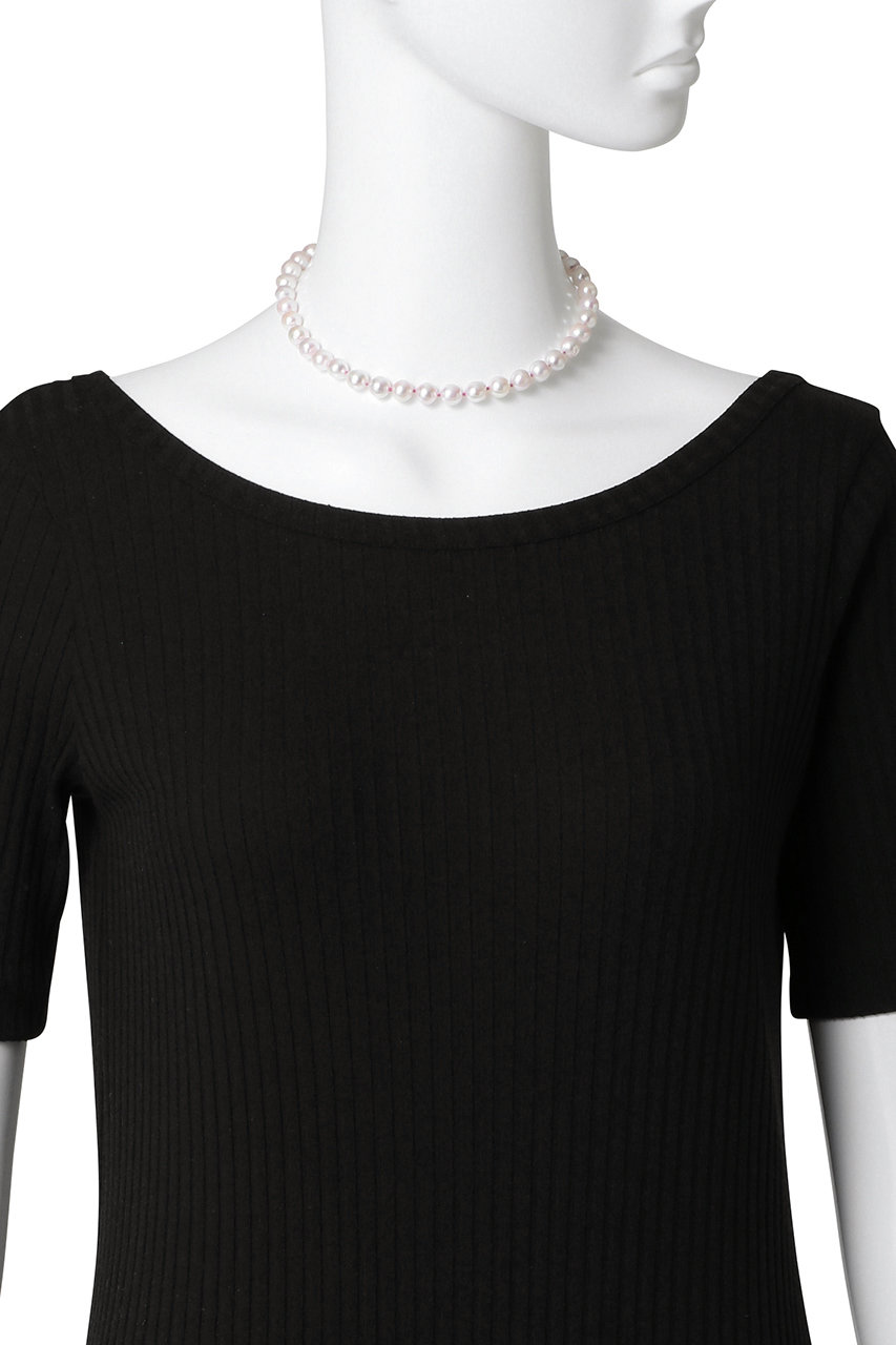 CADEAUX(カドー)｜【受注生産】シルク糸パールネックレス/ピンク の