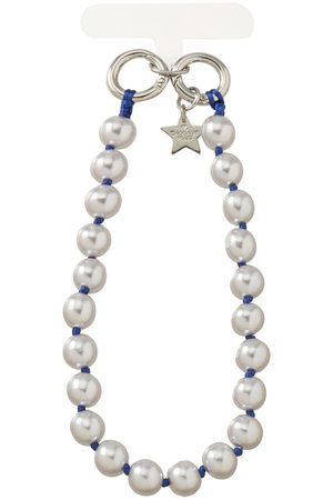 カドー/CADEAUXの【受注生産】【CADEAUX PLUS】シルバーグレーパール スマホストラップ(141000/141099)