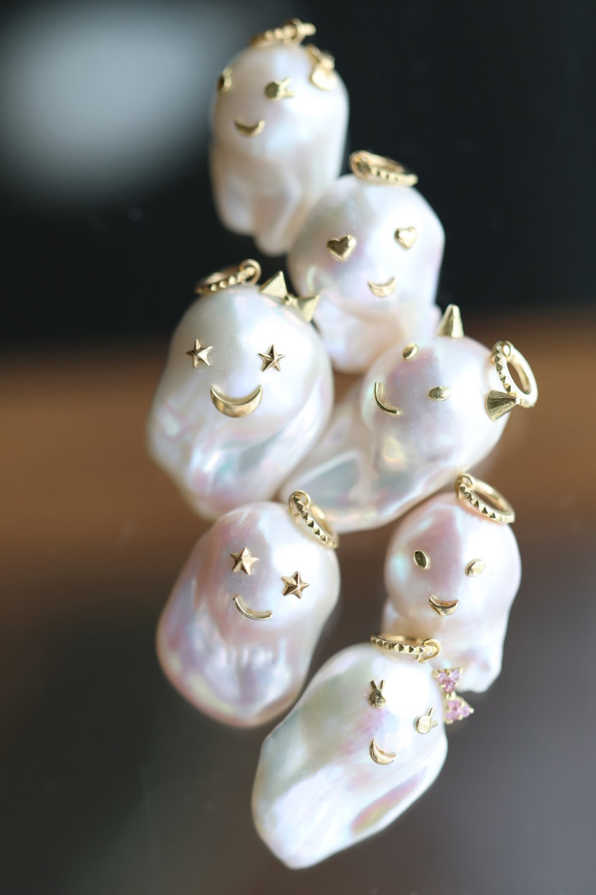 CADEAUX(カドー)｜オバケちゃん ペンダントトップ B/ホワイト の通販