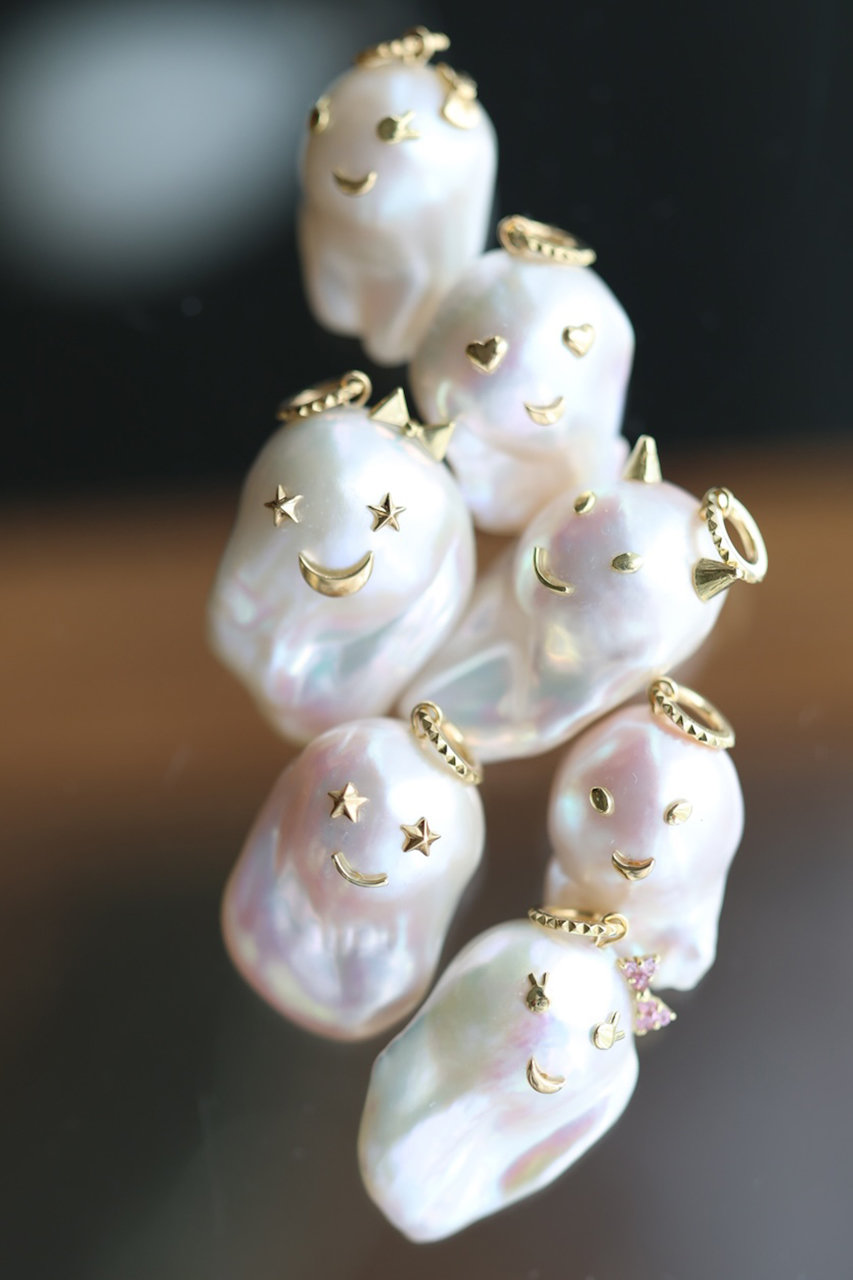 CADEAUX(カドー)｜オバケちゃん ペンダントトップ D/ホワイト の通販