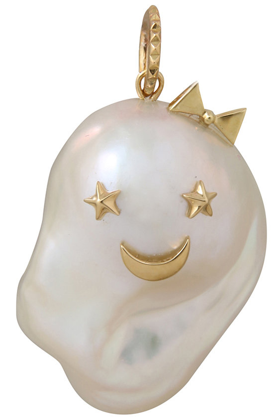 CADEAUX お化けちゃんチャーム ペンダントトップ　一点物希少 CADEAUX(カドー)｜オバケちゃん ペンダントトップ G/ホワイト の通販