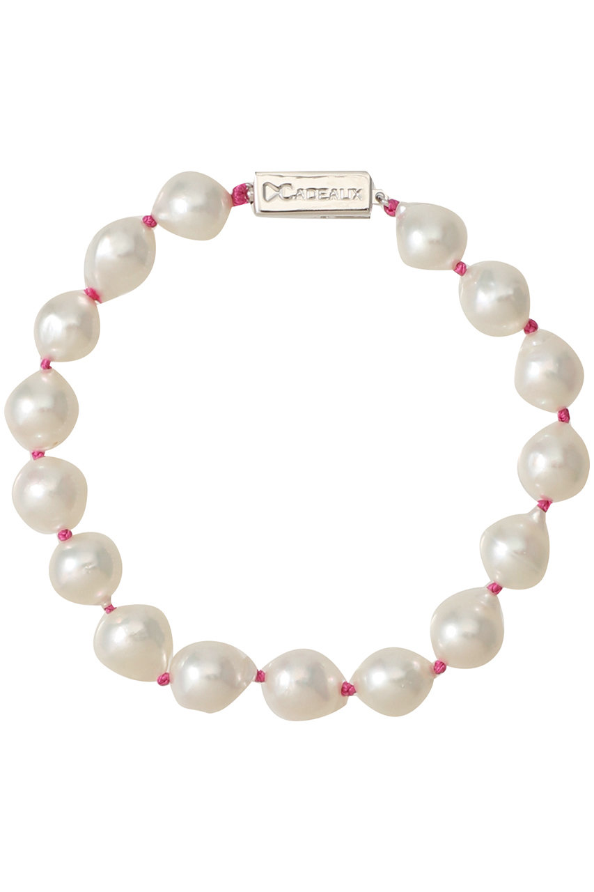 CADEAUX シルク糸 パールブレスレット (ピンク, F) カドー ELLE SHOP CADEAUX シルク糸 パールブレスレット (ピンク, F) カドー ELLE SHOP