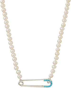 カドー/CADEAUXの【受注生産】SAFETY PIN パールネックレス