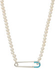 SAFETY PIN パールネックレス