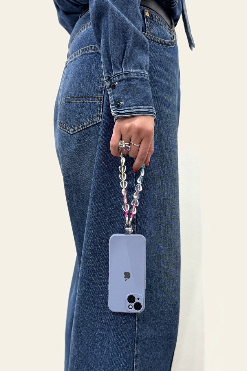 CADEAUX(カドー)｜【CADEAUX PLUS】 クリアハート スマホストラップ