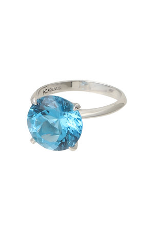 カドー/CADEAUXのRound Color Stone リング（スイスブルートパーズ）(150400/150401)