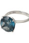 Round Color Stone リング（ロンドンブルートパーズ） カドー/CADEAUX