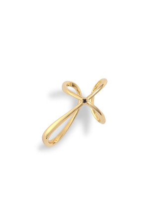 KALENDAE【MARCH】クロス イヤーカフリング（片耳用）