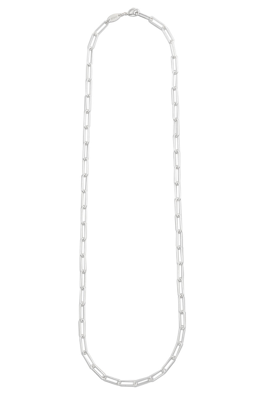VERMILLION ロングスクエア チェーンネックレス (シルバー, F) ヴァーミリオン ELLE SHOP VERMILLION ロングスクエア チェーンネックレス (シルバー, F) ヴァーミリオン ELLE SHOP