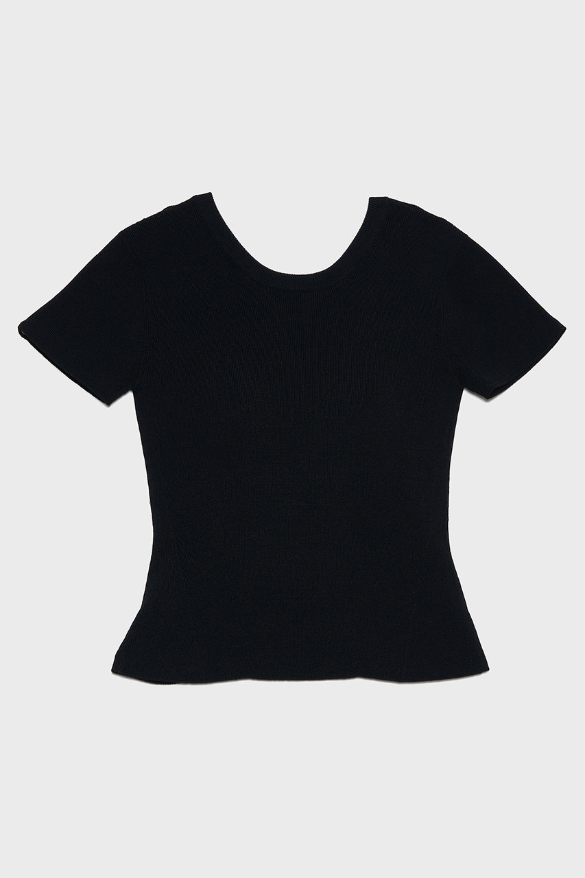 ナイスナイスモーメント/NICENICE MOMENTのコンパクト Tシャツ(不織布カップ付き)(ブラック/N1-26S-001)