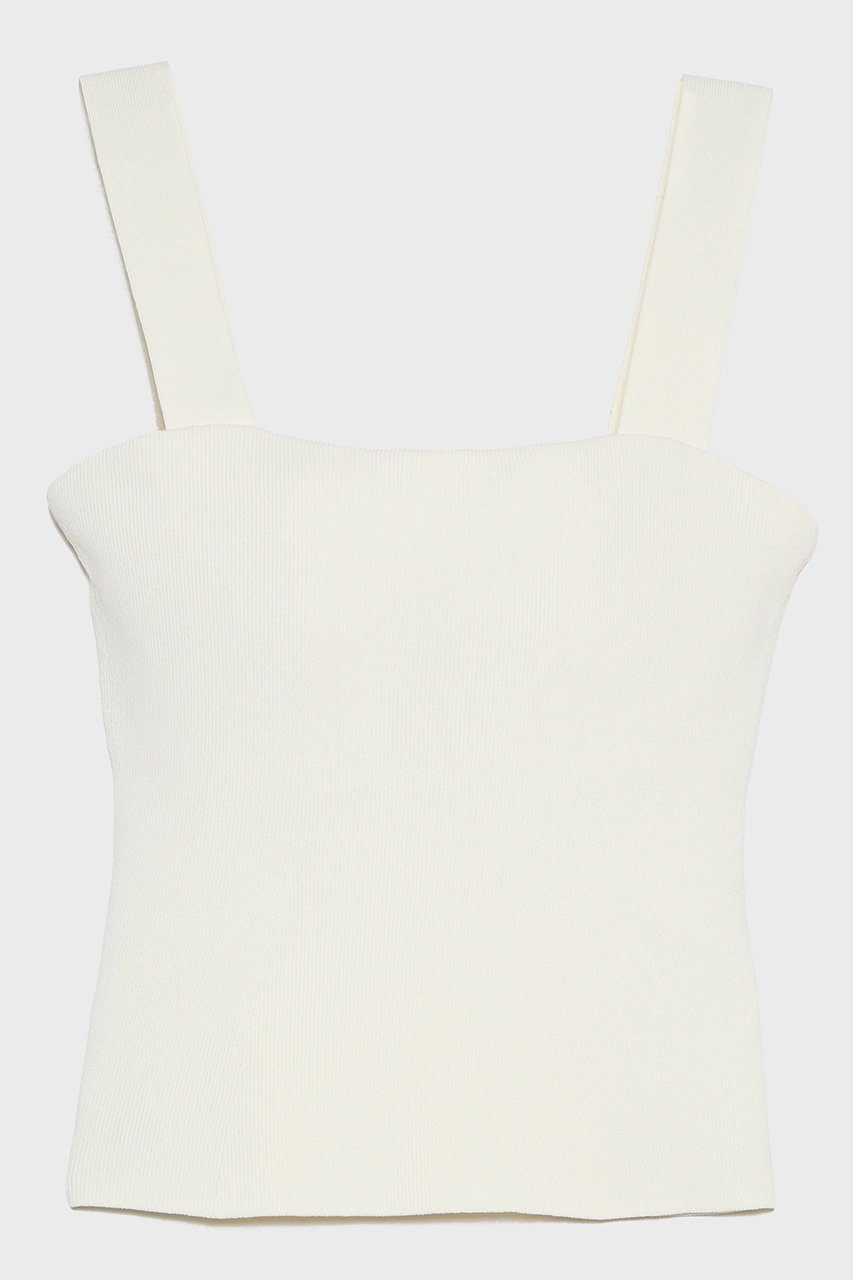 ナイスナイスモーメント/NICENICE MOMENTのスクエア タンクトップ(3Dカップ付き)(エッグシェル/N1-26S-002)