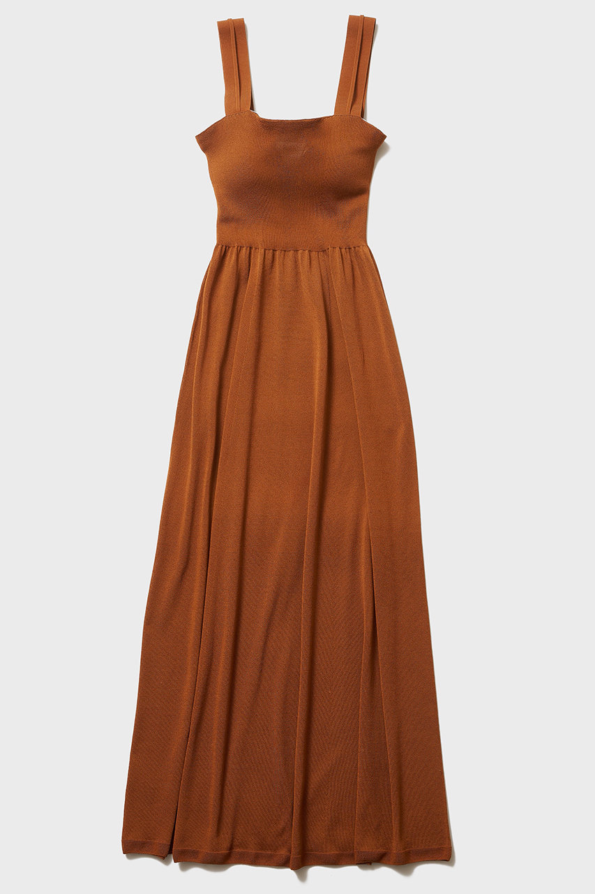 ナイスナイスモーメント/NICENICE MOMENTのベアトップ ドレス(ピーナッツカップ付き)(シーダーブラウン/N1-26S-009)