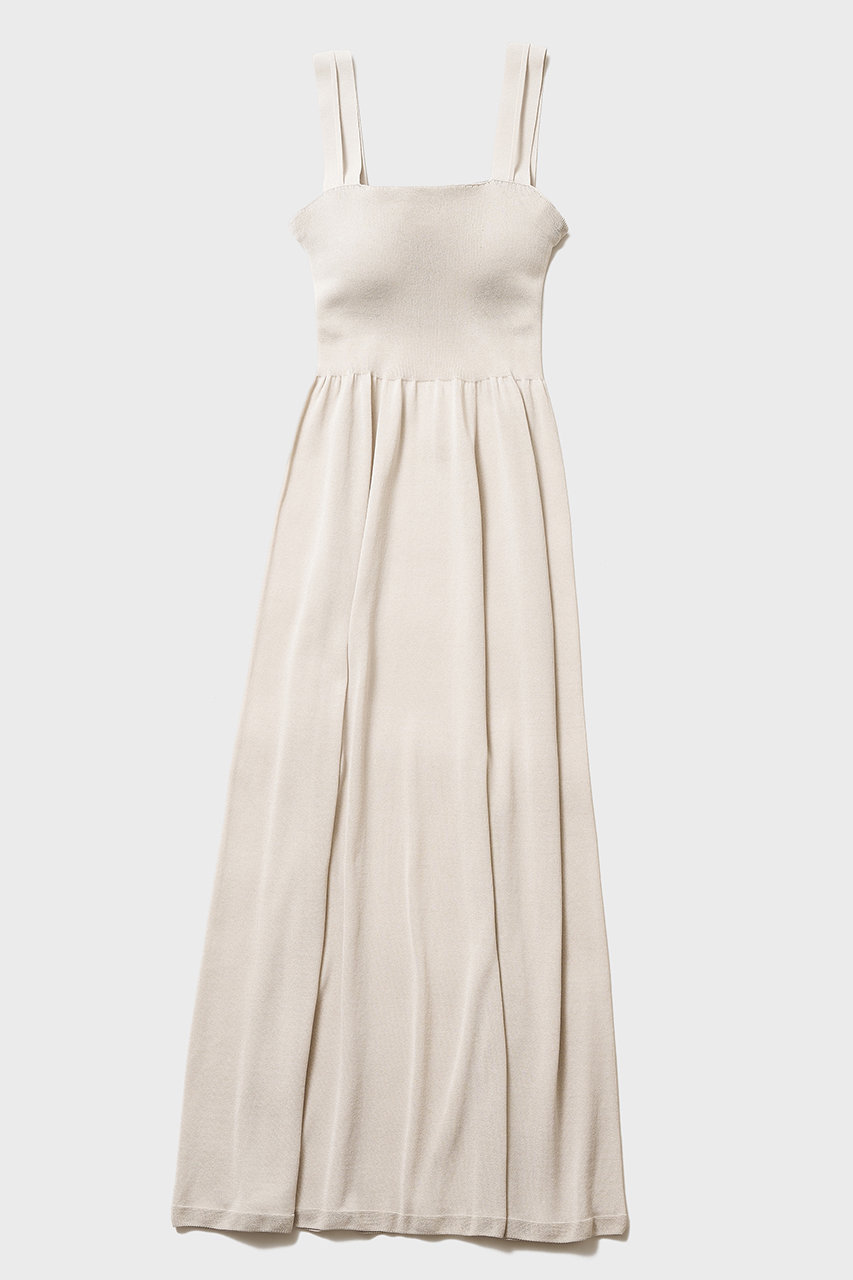 ナイスナイスモーメント/NICENICE MOMENTのベアトップ ドレス(ピーナッツカップ付き)(エクリュ ドレープ/N1-26S-009)