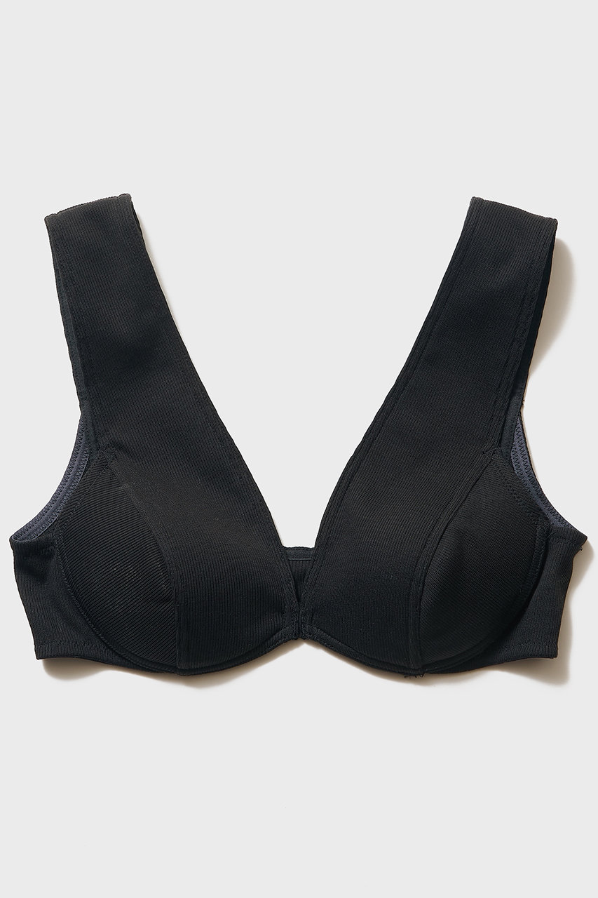 ナイスナイスモーメント/NICENICE MOMENTのオープン フロント ブラ(不織布カップ付き)(ブラック/N3-26S-035)