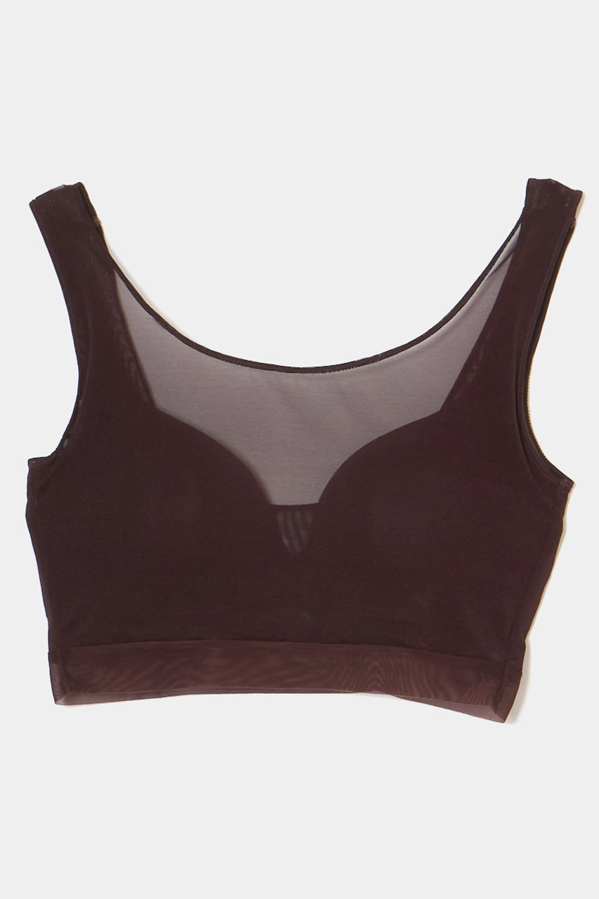 ナイスナイスモーメント/NICENICE MOMENTのメッシュ ブラ タンクトップ(3Dカップ付き)(チェリーラッカー/NNM3-25S-012)