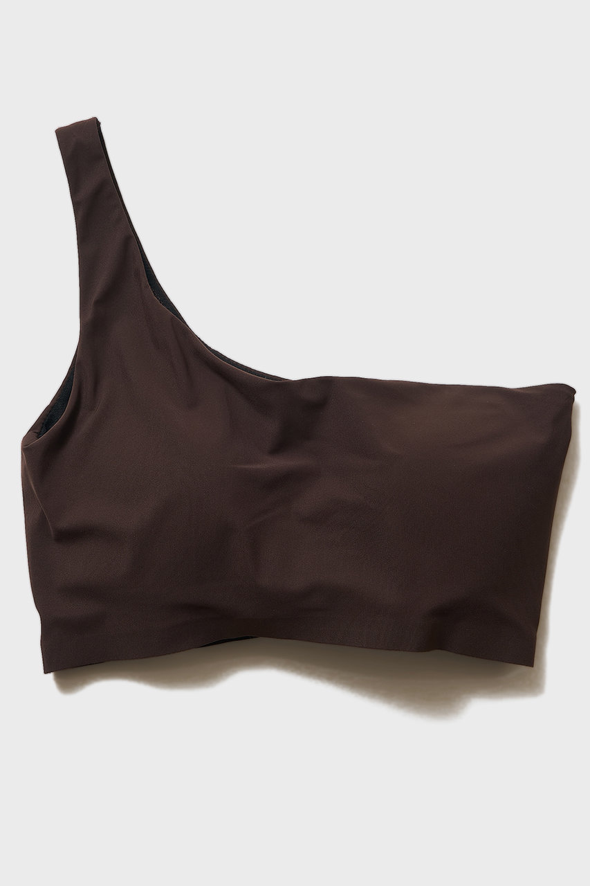 ナイスナイスモーメント/NICENICE MOMENTのワンショルダー ブラ(3Dカップ付き)(チョコレート/N3-26S-033)