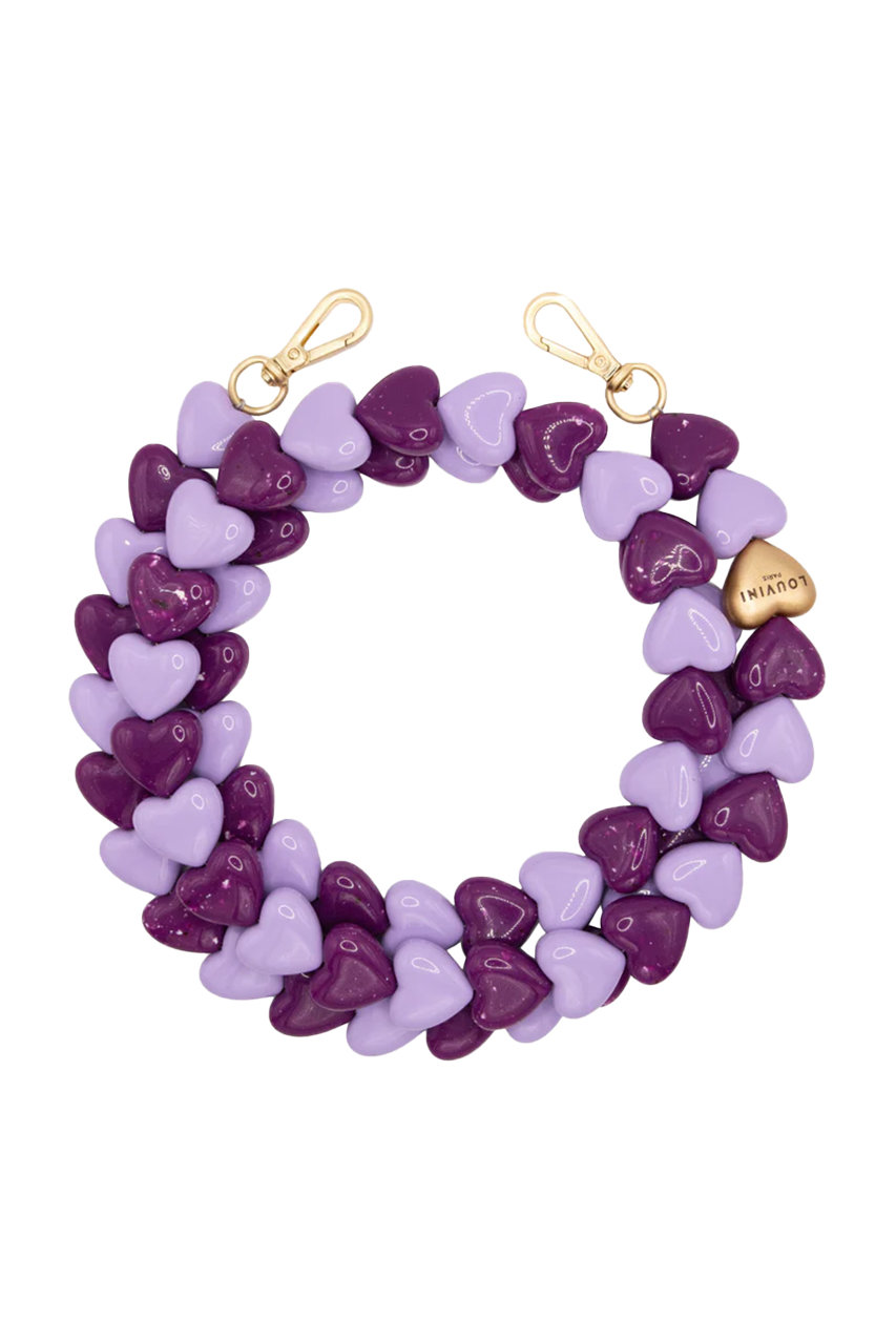 Louvini Paris スマホチェーン CUORE (PURPLE, ONE SIZE) ルヴィニ パリ ELLE SHOP Louvini Paris スマホチェーン CUORE (PURPLE, ONE SIZE) ルヴィニ パリ ELLE SHOP