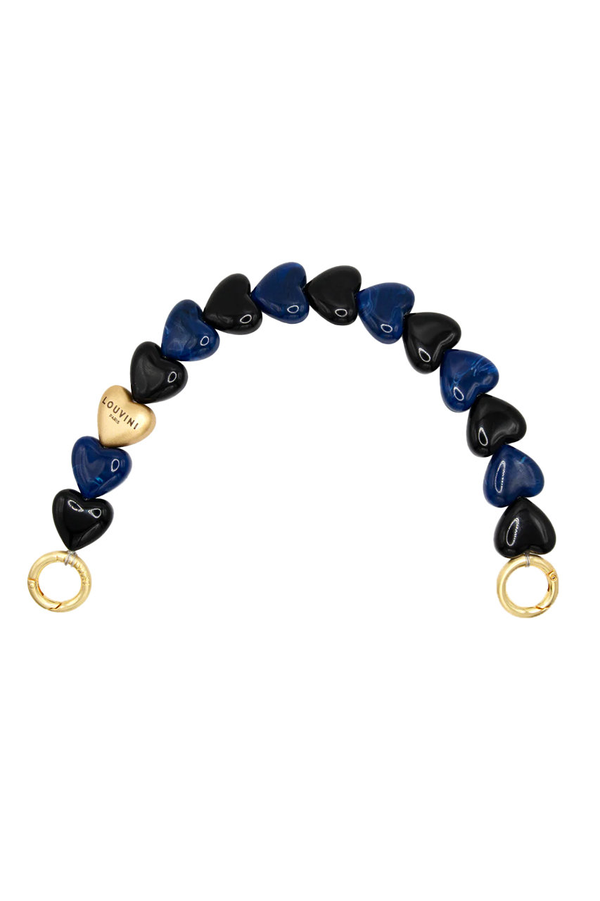 Louvini Paris ハンドストラップ PETIT CUORE (BLACK-NAVY, ONE SIZE) ルヴィニ パリ ELLE SHOP Louvini Paris ハンドストラップ PETIT CUORE (BLACK-NAVY, ONE SIZE) ルヴィニ パリ ELLE SHOP