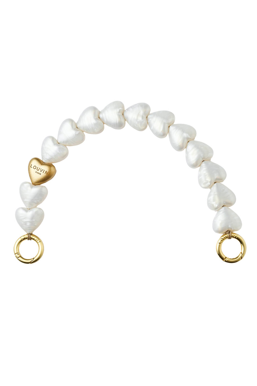 ルヴィニ パリ/Louvini Parisのハンドストラップ　PETIT CUORE(日本限定WHITE PEARL/3760404746719 PETITCUORE)